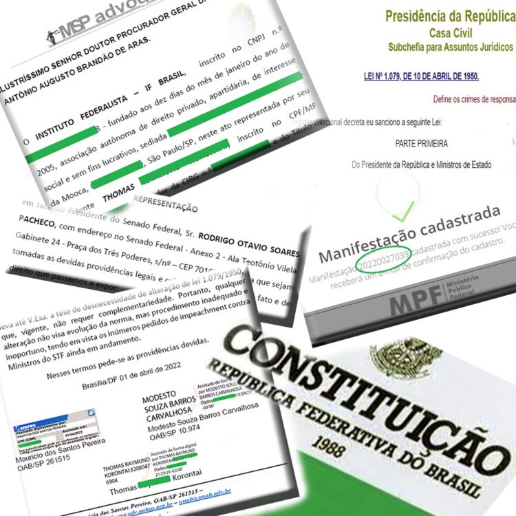 Lei do Impeachment: Instituto Federalista Apresenta Denúncia na PGR Para Cancelar Comissão Formada Ilegalmente Para Mudar Lei Que Funciona Bem